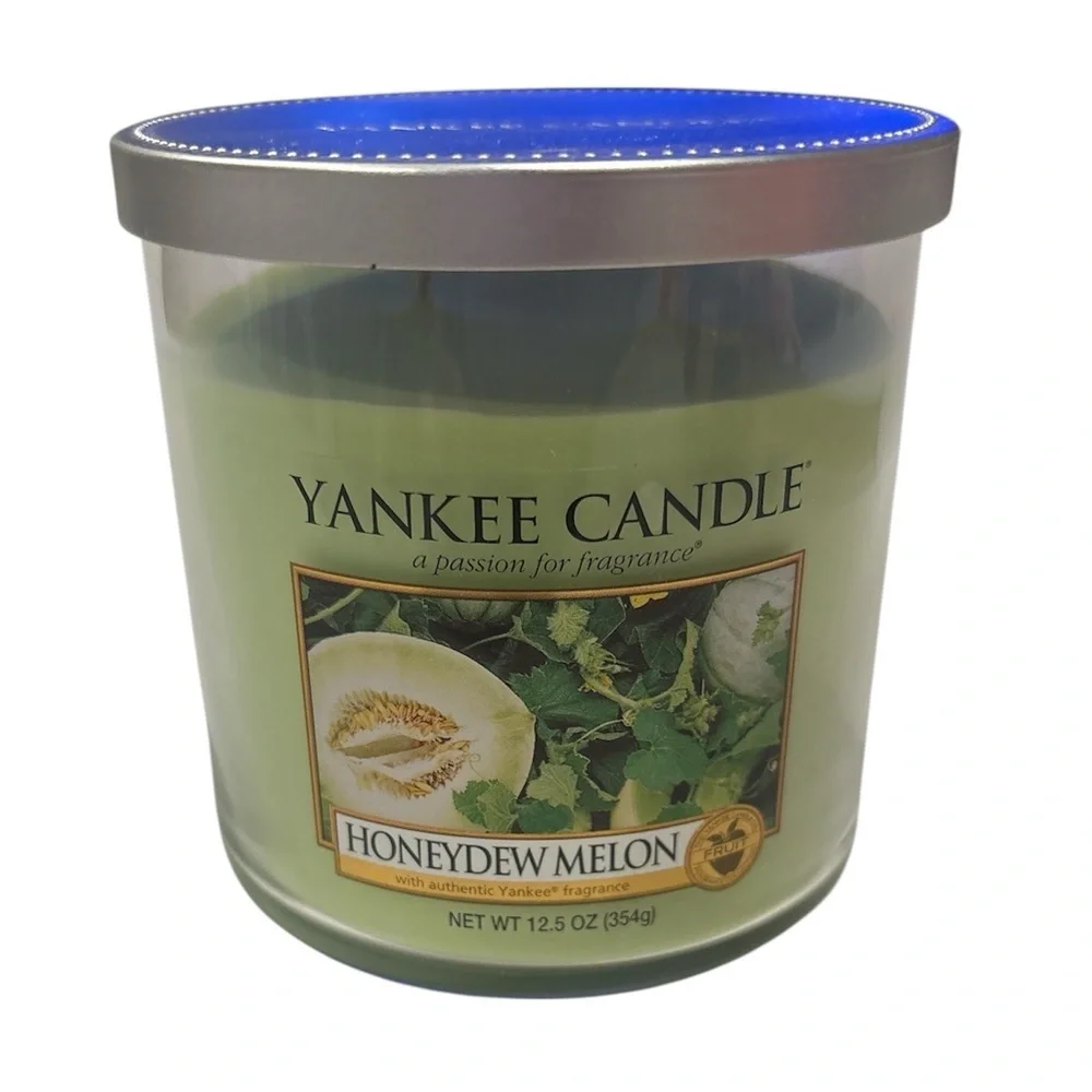 RARE! Yankee Candle Honeydew Melon Scent. NEW. 12.5 oz jar.
